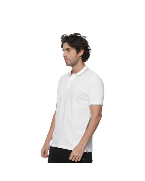 Allen Solly Polo T-shirt Men- White