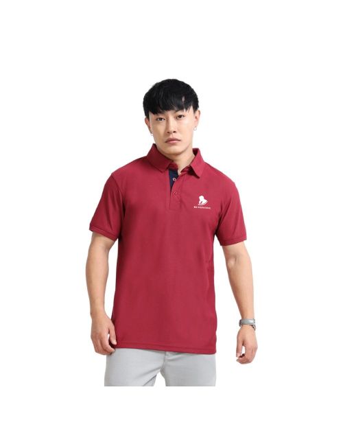 Greys&Blues AeroPiq Polo Tshirt- Maroon