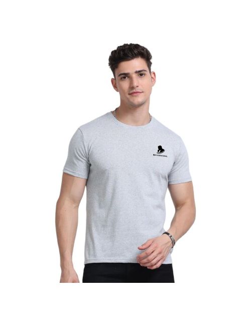 Greys&Blues Men's Eco Blend Round Neck T-Shirt- Grey Melange